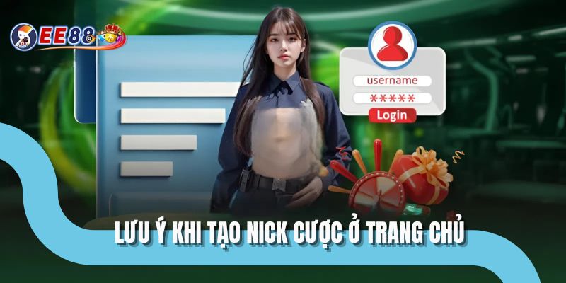 Lưu ý khi tạo nick cược ở trang chủ