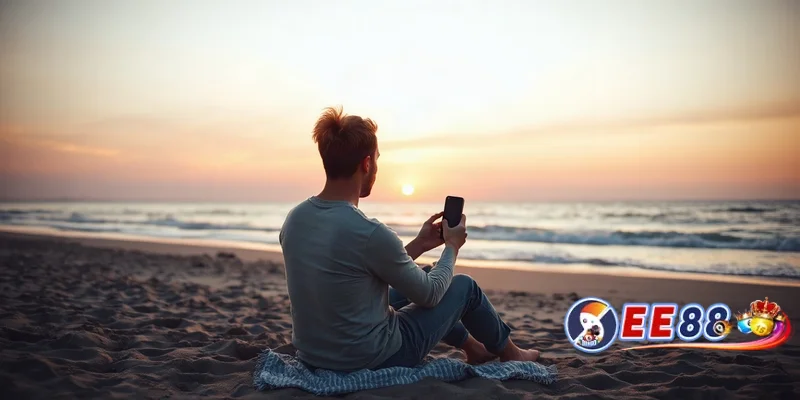 Người chơi bắn cá rùa xanh EE88 thư giãn trên bãi biển, lưu ý quan trọng